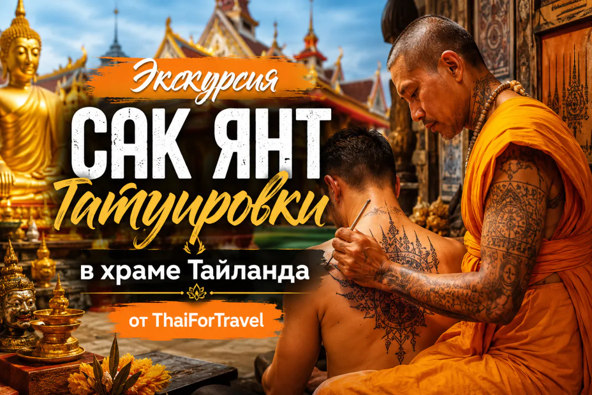 Экскурсия «Сак Янт Татуировки» в храме Таиланда