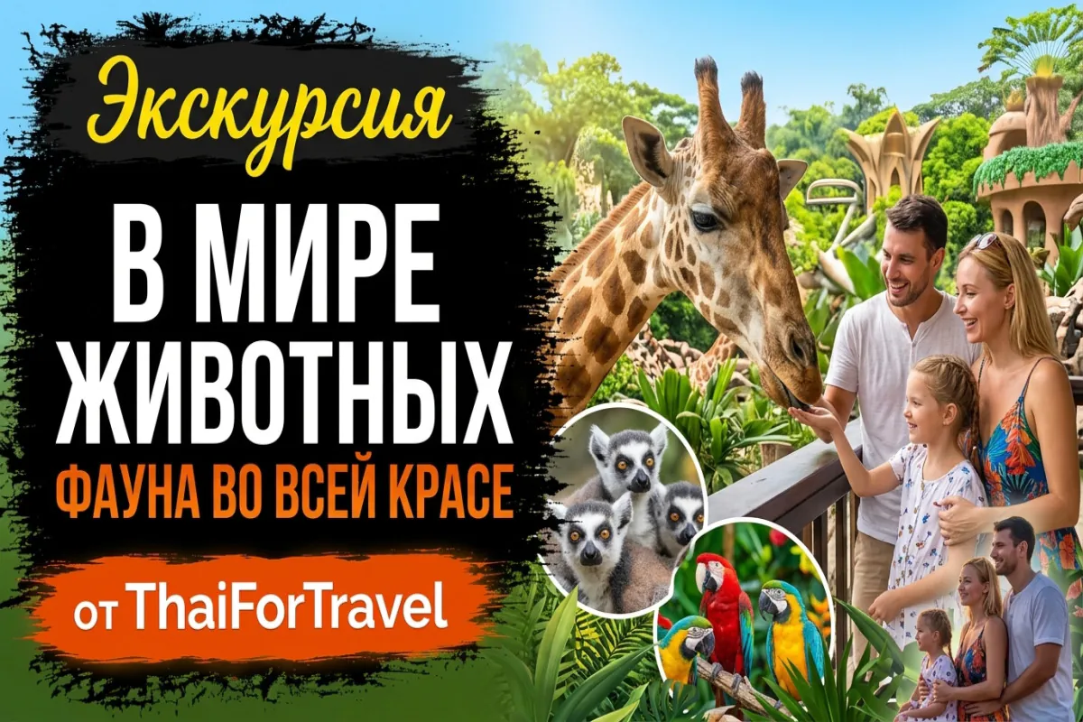 Экскурсия «В Мире Животных» в Паттайе: фауна во всей красе